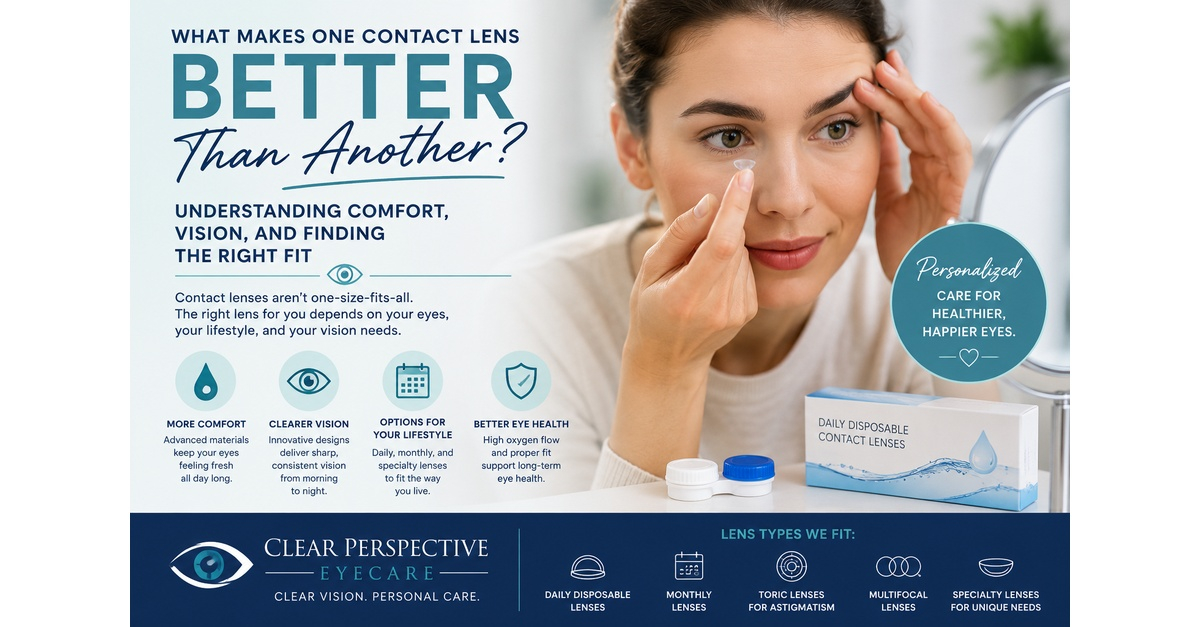 What Makes Contact Lenses More Comfortable? | Clear Perspective EyeCare