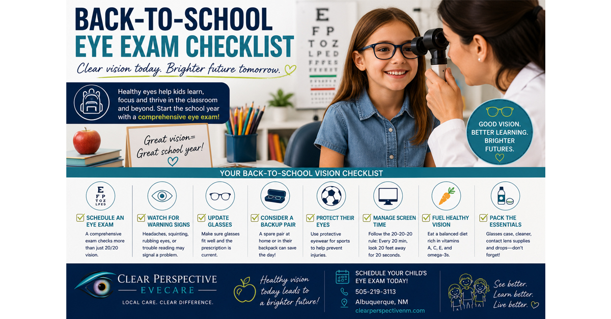 Back-to-School Eye Exam Checklist: Set Your Child Up for Success This School Year